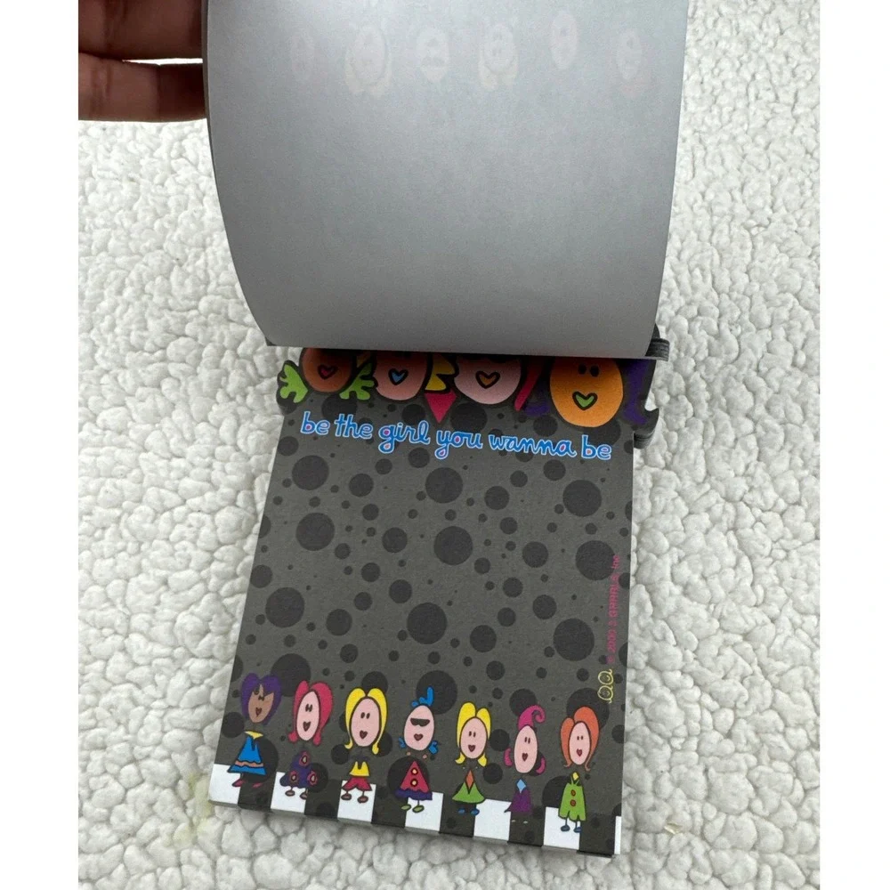 Vintage 2000 2 GRRRLS Inc Notepad‎ Be The Girl You Wanna Be Y2K Stationery 13624